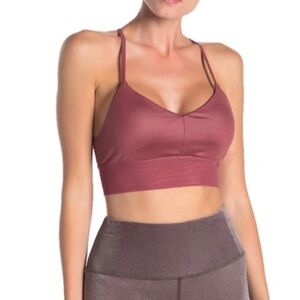Alo Yoga Lavish Bra - Rosewood Glossy Small